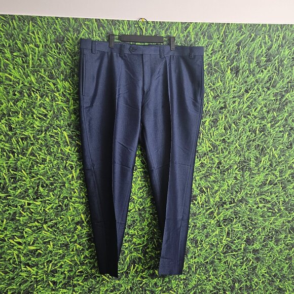 Men's Lauren 42w by 29l Blue Dress Pants - Picture 1 of 8